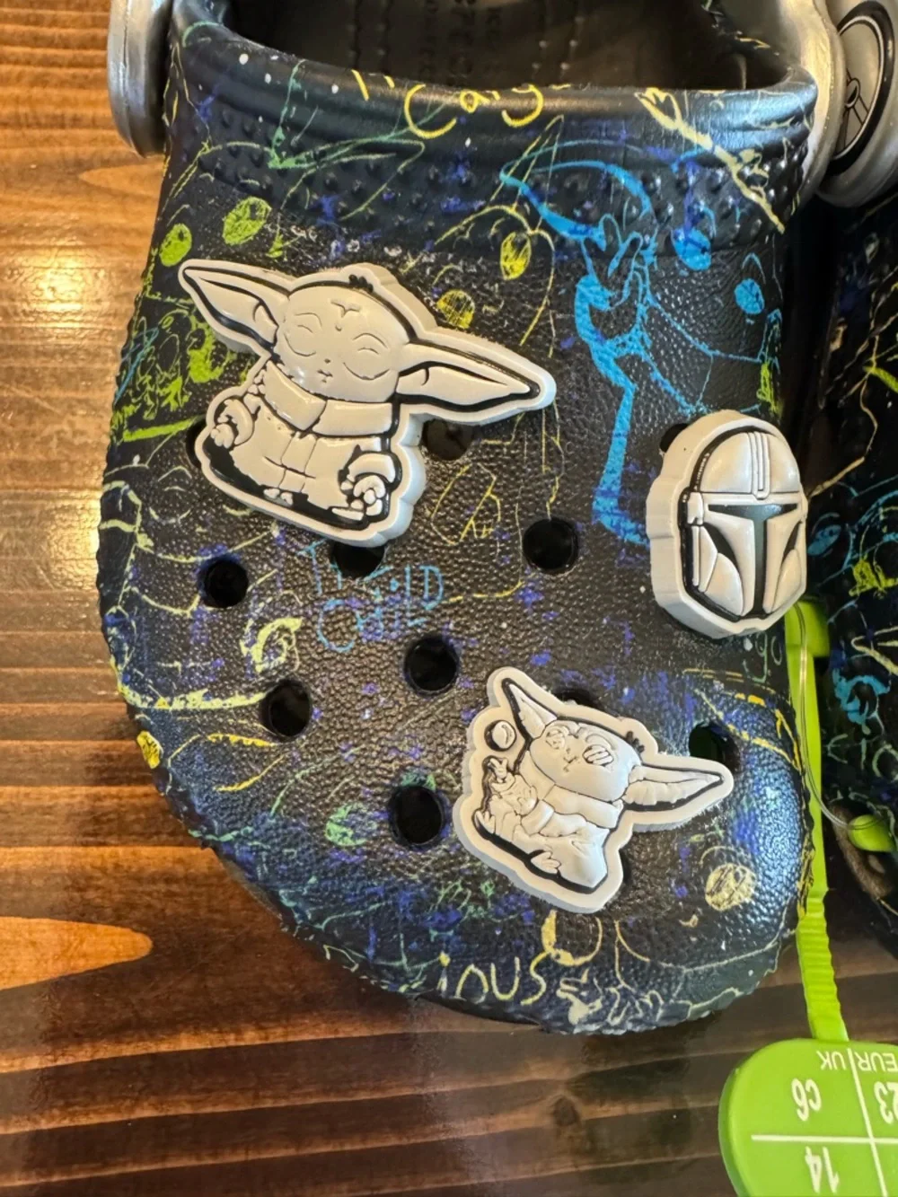 CROCS X Star Wars The Mandalorian The Child Classic Grogu Kids Clog Size 6C